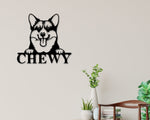Dog Welcome Sign, Front Porch Sign, Welcome Metal Sign, Metal Dog Breed Sign, Dog Lover Sign, Gift for Pet Owner, Dog Sign, Pet owner Sign,