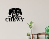 Dachshund Dog Sign, Dachshund Metal sign, Dachshund Name Sign, Pet Name Sign, Dog Lover Sign, Gift for Pet Owner, Dog Sign