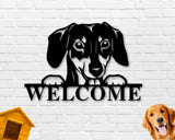 Dachshund Dog Sign, Dachshund Metal sign, Dachshund Name Sign, Pet Name Sign, Dog Lover Sign, Gift for Pet Owner, Dog Sign