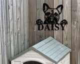 French Bulldog Dog Sign, French Bulldog Metal sign, French Bulldog Name Sign, Pet Name Sign, Dog Lover Sign, Gift for Pet Owner, Dog Sign