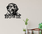 Goldendoodle Dog Sign, Goldendoodle Metal sign, Goldendoodle Name Sign, Pet Name Sign, Dog Lover Sign, Gift for Pet Owner, Dog Sign