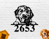 Goldendoodle Dog Sign, Goldendoodle Metal sign, Goldendoodle Name Sign, Pet Name Sign, Dog Lover Sign, Gift for Pet Owner, Dog Sign