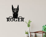 Great Dane Dog Sign, Great Dane Metal sign, Great Dane Name Sign, Pet Name Sign, Dog Lover Sign, Gift for Pet Owner, Dog Sign