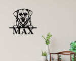 Labrador Dog Sign, Labrador Metal sign, Labrador Name Sign, Pet Name Sign, Dog Lover Sign, Gift for Pet Owner, Dog Sign
