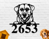 Labrador Dog Sign, Labrador Metal sign, Labrador Name Sign, Pet Name Sign, Dog Lover Sign, Gift for Pet Owner, Dog Sign