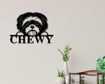 Shih Tzu Dog Sign, Shih Tzu Metal sign, Shih Tzu Name Sign, Pet Name Sign, Dog Lover Sign, Gift for Pet Owner, Dog Sign, Pet owner Sign, Dog