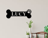 Custom dog name sign, Personalized Dog Bones. Custom Dog Bones, Custom Metal dog Bones, personalized Metal dog bones dog house signs, Metal