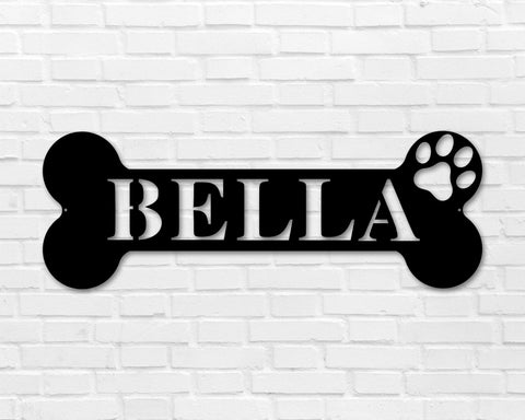 Custom dog name sign, Personalized Dog Bones. Custom Dog Bones, Custom Metal dog Bones, personalized Metal dog bones dog house signs, Metal