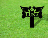Personalized Memorial Pet Sign For Dog, Customized Garden Sign for Dog, Headstone Pet Loss Custom Pet Monument, Metal Sign, Dog Grave Marker