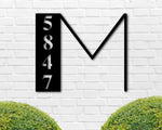 Custom Metal Address Sign - Last Name Letter Address Sign - Metal Address Sign - Outdoor Sign - Address Plaque - Housewarming Gift - Moving