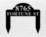 Yard Address Sign, Address Sign for yard, Metal Address sign, Metal house numbers for yard, Front Yard Address Sign, Custom, Personalized