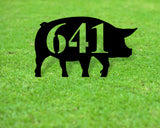 Pig Address sign, Pig Themed Address Sign, Farm Animal Address sign, Yard Address Sign, House Number Plaque, Farm Sign, Ranch Address Sign