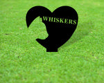 Personalized Memorial Pet Sign For Cat, Customized Garden Sign for Cat, Headstone Pet Loss Custom Pet Monument, Metal Sign, Cat Grave Marker