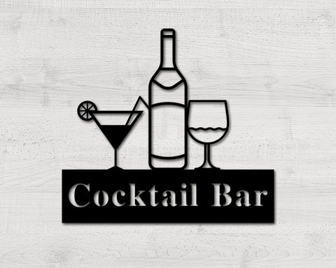 Personalized Bar Metal Sign for Home Bar, Custom Metal Bar Sign, Patio Bar Sign, Pool Bar Drink Sign, Home Bar Sign,Mancave Sign,Outdoor Bar
