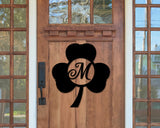 St. Patrick's Day Shamrock Monogram Door Wall Hanging Personalized, Metal sign, Lucky Name sign, Clover Sign, St pattys day décor