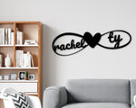 Personalized Engagement Gifts, Newly Engaged Gift, Newly Wed Gifts, Newlywed Sign, Personalized Metal Wall Art, Metal Signs, Infinity Sign