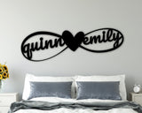 Metal Infinity Sign, Personalized Infinity Sign with names, Name Infinity Sign, Couple Infinity Sign, Metal sign