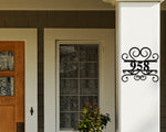 Metal Address Sign for House, Address Plaque, House Number Plaque, Metal Address Numbers, Address Plaque, Front Porch Decor, Metal Signs