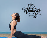 Namaste Metal wall sign, Namaste wall art, meditation wall art, Lotus Flower metal wall art, yoga studio decor, yoga decor, meditation art