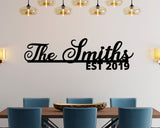Family name sign, Metal Last Name Sign, Personalized Family Name Sign, Personalized Name Sign, Established Last Name Sign, gift idea