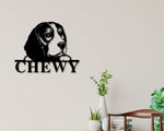 Beagle Dog Sign, Beagle Metal sign, Beagle Name Sign, Pet Name Sign, Dog Lover Sign, Gift for Pet