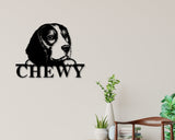 Beagle Dog Sign, Beagle Metal sign, Beagle Name Sign, Pet Name Sign, Dog Lover Sign, Gift for Pet