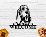 Bloodhound Dog Sign, Bloodhound Metal sign, Bloodhound Name Sign, Pet Name Sign, Dog Lover Sign, Gift for Pet