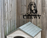 Bloodhound Dog Sign, Bloodhound Metal sign, Bloodhound Name Sign, Pet Name Sign, Dog Lover Sign, Gift for Pet