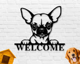 Chihuahua Dog Sign, Chihuahua Metal sign, Chihuahua Name Sign, Pet Name Sign, Dog Lover Sign, Gift for Pet Owner, Dog Sign