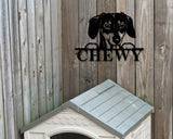 Dachshund Dog Sign, Dachshund Metal sign, Dachshund Name Sign, Pet Name Sign, Dog Lover Sign, Gift for Pet Owner, Dog Sign