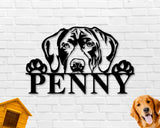 German Shorthair Dog Sign, German Shorthair Metal sign, German Shorthair Name Sign, Pet Name Sign, Dog Lover Sign, Gift for Pet Owner, Dog