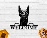 Great Dane Dog Sign, Great Dane Metal sign, Great Dane Name Sign, Pet Name Sign, Dog Lover Sign, Gift for Pet Owner, Dog Sign