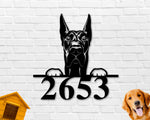 Great Dane Dog Sign, Great Dane Metal sign, Great Dane Name Sign, Pet Name Sign, Dog Lover Sign, Gift for Pet Owner, Dog Sign