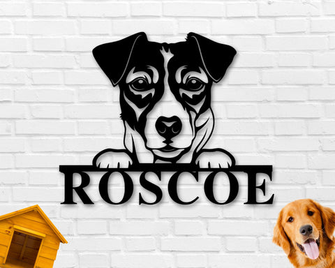 Jack Russell Terrier Dog Sign, Jack Russell Terrier Metal sign, Jack Russell Terrier Name Sign, Pet Name Sign, Dog Lover Sign, Gift for Pet
