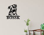 Pitbull Dog Sign, Pitbull Metal sign, Pitbull Name Sign, Pet Name Sign, Dog Lover Sign, Gift for Pet Owner, Dog Sign