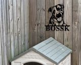 Pitbull Dog Sign, Pitbull Metal sign, Pitbull Name Sign, Pet Name Sign, Dog Lover Sign, Gift for Pet Owner, Dog Sign
