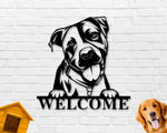 Pitbull Dog Sign, Pitbull Metal sign, Pitbull Name Sign, Pet Name Sign, Dog Lover Sign, Gift for Pet Owner, Dog Sign