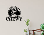 Poodle Dog Sign, Poodle Metal sign, Poodle Name Sign, Pet Name Sign, Dog Lover Sign, Gift for Pet Owner, Dog Sign