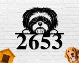 Shih Tzu Dog Sign, Shih Tzu Metal sign, Shih Tzu Name Sign, Pet Name Sign, Dog Lover Sign, Gift for Pet Owner, Dog Sign, Pet owner Sign, Dog