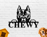Staffordshire Terrier Dog Sign, Staffordshire Terrier Metal sign, Staffordshire Terrier Name Sign, Pet Name Sign, Dog Lover Sign, Gift