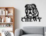 Dog Sign Custom, Your dog breed sign, Custom Dog name Address Sign, Metal, Steel Sign, Wall art Dog Puppy, Custom dog breed Art, Pet name
