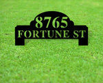 Yard Address Sign, Address Sign for yard, Metal Address sign, Metal house numbers for yard, Front Yard Address Sign, Custom, Personalized