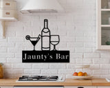 Personalized Bar Metal Sign for Home Bar, Custom Metal Bar Sign, Patio Bar Sign, Pool Bar Drink Sign, Home Bar Sign,Mancave Sign,Outdoor Bar