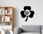 St. Patrick's Day Shamrock Monogram Door Wall Hanging Personalized, Metal sign, Lucky Name sign, Clover Sign, St pattys day décor
