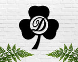 St. Patrick's Day Shamrock Monogram Door Wall Hanging Personalized, Metal sign, Lucky Name sign, Clover Sign, St pattys day décor
