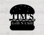 Personalized BBQ Metal Sign -Custom Name Barbecue Patio Sign Grill Outdoor Dad's BBQ Home Decor Housewarming Gift for Father- Man Cave