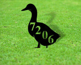 Duck Address sign, Duck House sign, Duck Themed Address Steel Yard Sign, Duck Gift, House Number Plaque, Font Door sign, Yard Address Sign
