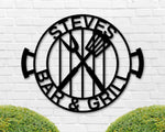 Personalized Backyard Barbecue Sign, Metal BBQ Sign, Patio Grill Sign, Personalized Name BBQ Sign, Bar and Grill Sign, Famous Grill Sign