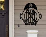 Grill Sergeant Sign, Sergeant Sign Gift, Drill Sergeant, Military Gift, Barbecue Sign, Metal BBQ Sign, Patio Grill Sign, Funny BBQ Gift, Dad