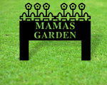 Custom Garden Metal Sign, Personalized Garden Yard Sign, Outdoor Garden Decor, Mother's Day Gift, Gift for Mom, Gift for Grandma, Yard Sign